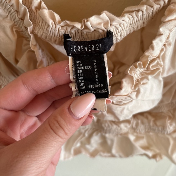 Forever 21 Light Pink Puff Sleeve Blouse - Picture 2 of 2